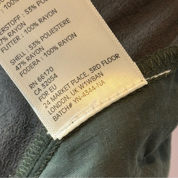 Harlyn Sabie Anthropologie Gray Wide Leg Pants S - Picture 11 of 12